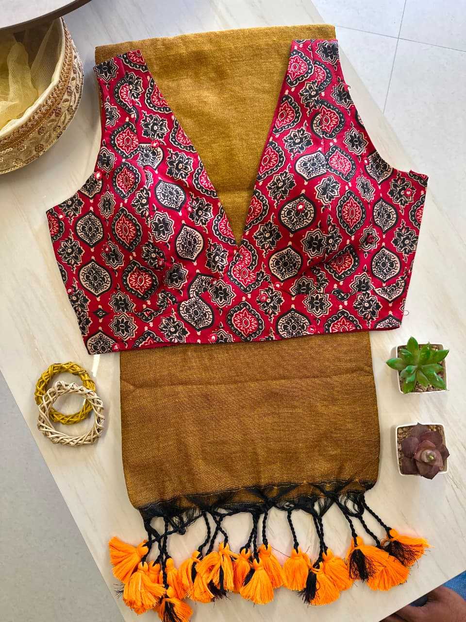 Handloom Silk Sequence Saree