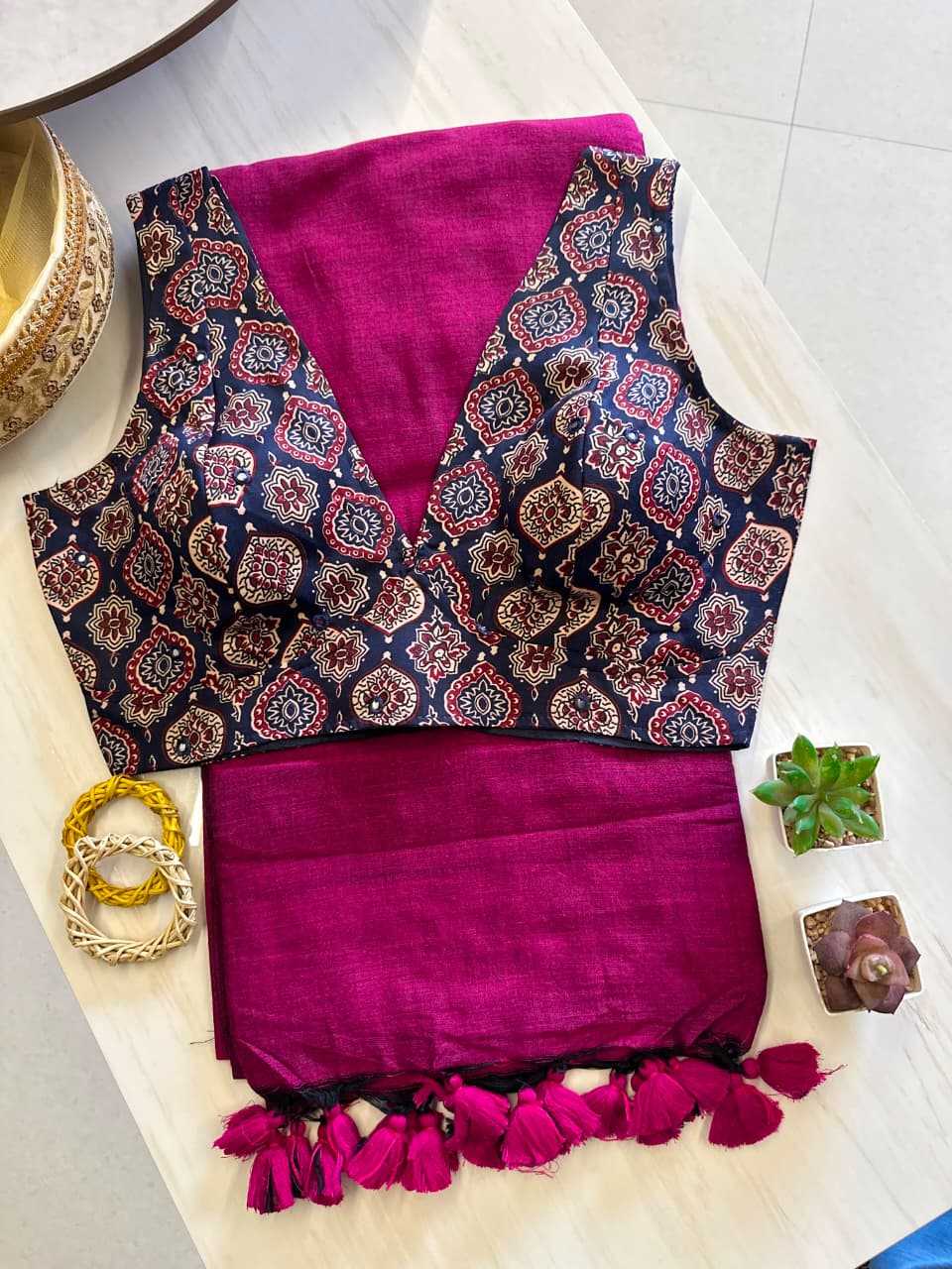 Handloom Silk Sequence Saree