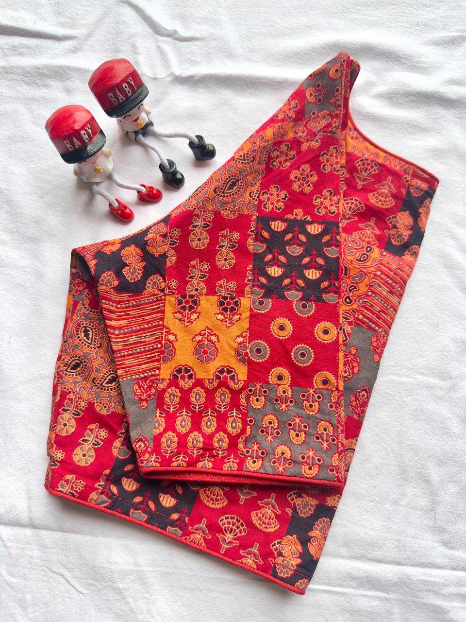 Soft Cotton Printed Blouse