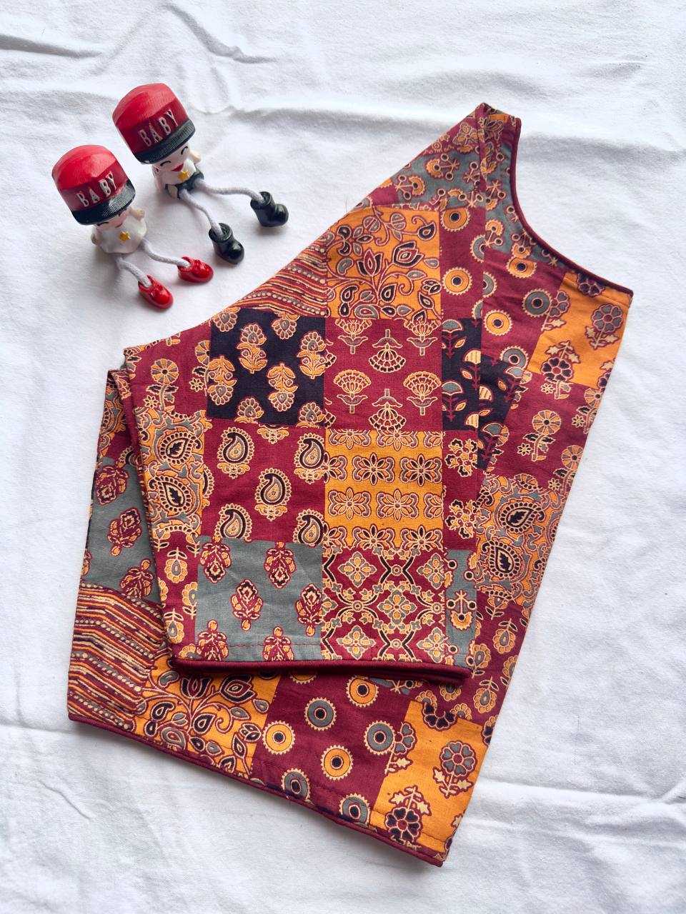 Soft Cotton Printed Blouse
