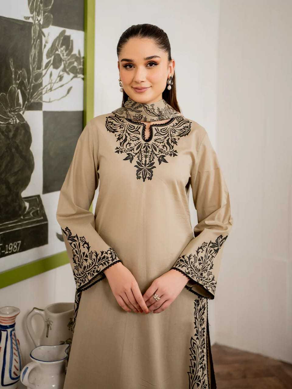 Cotton Printed Suit