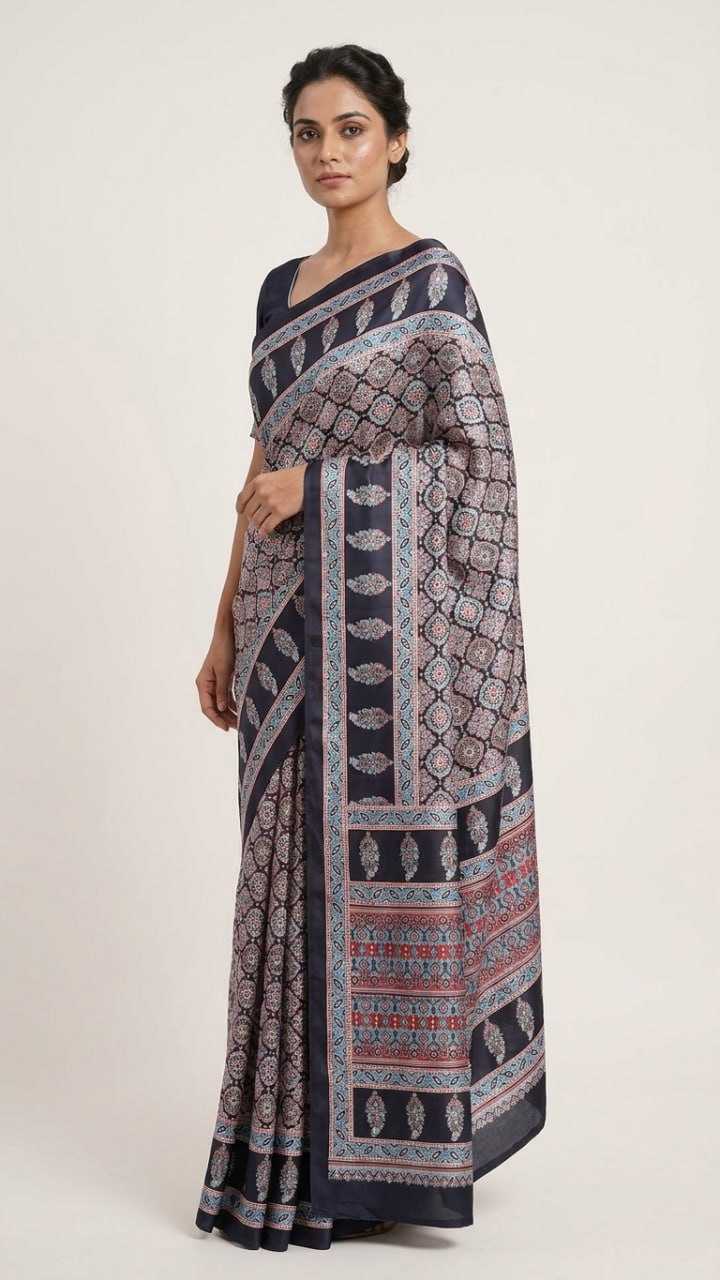 Japan Sartin Designer Saree