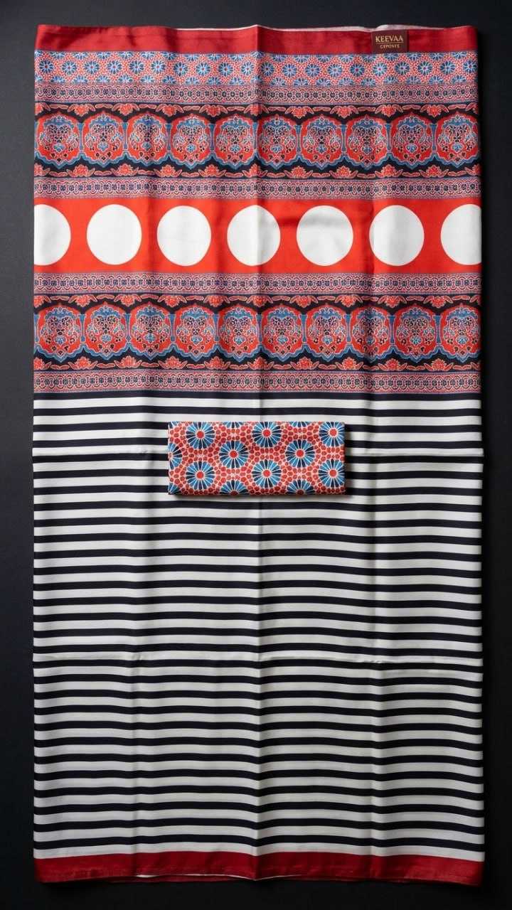 Japan Sartin Designer Saree