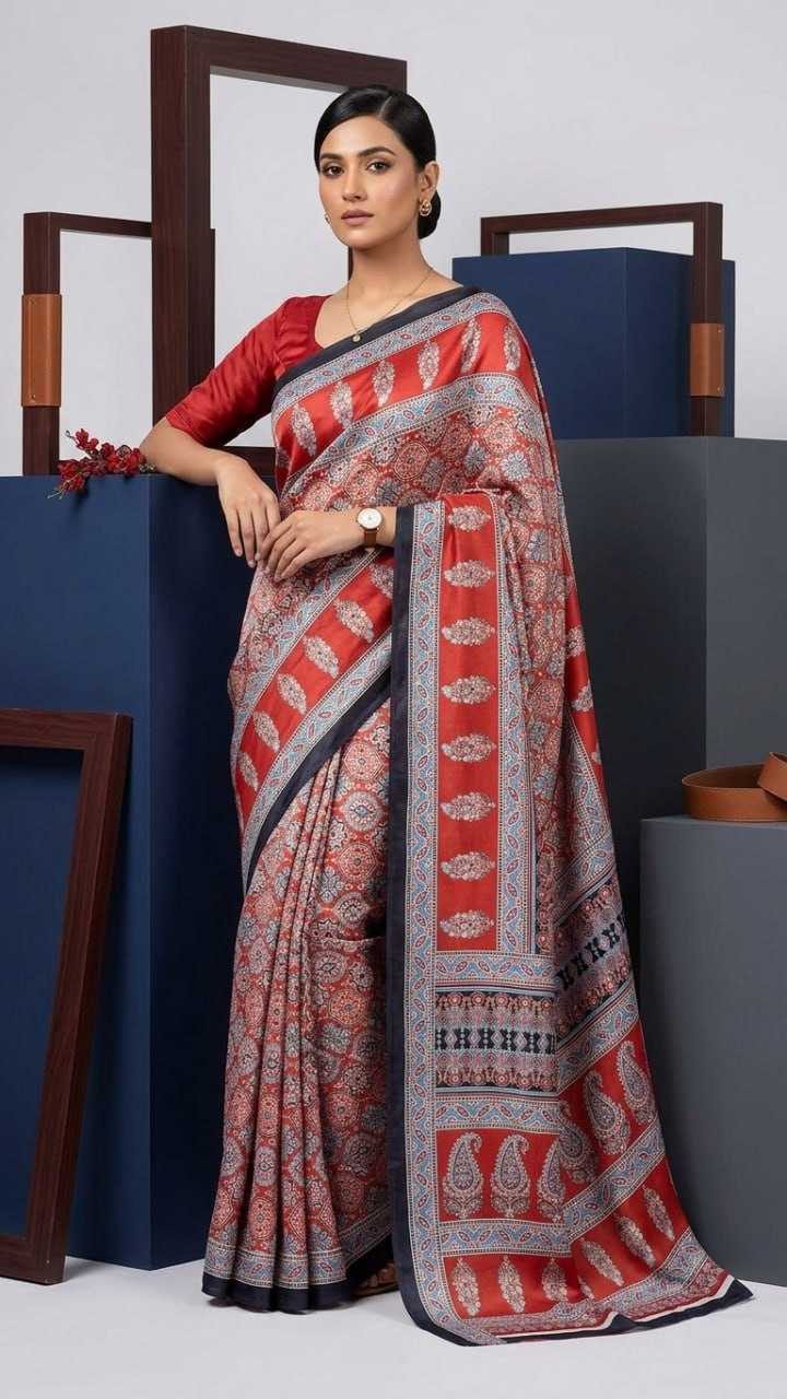 Japan Sartin Party Wear Saree