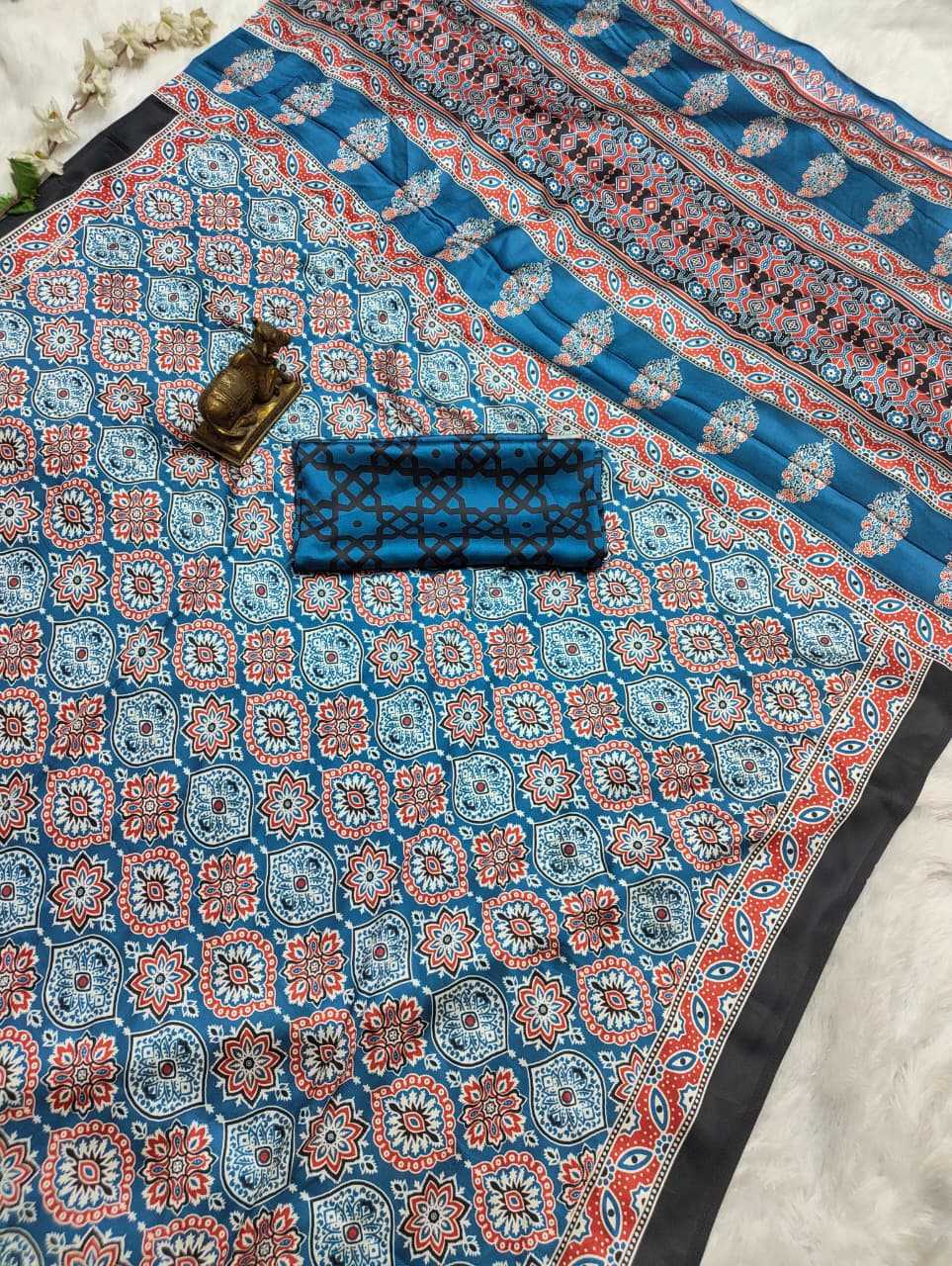 Japan Sartin Designer Saree