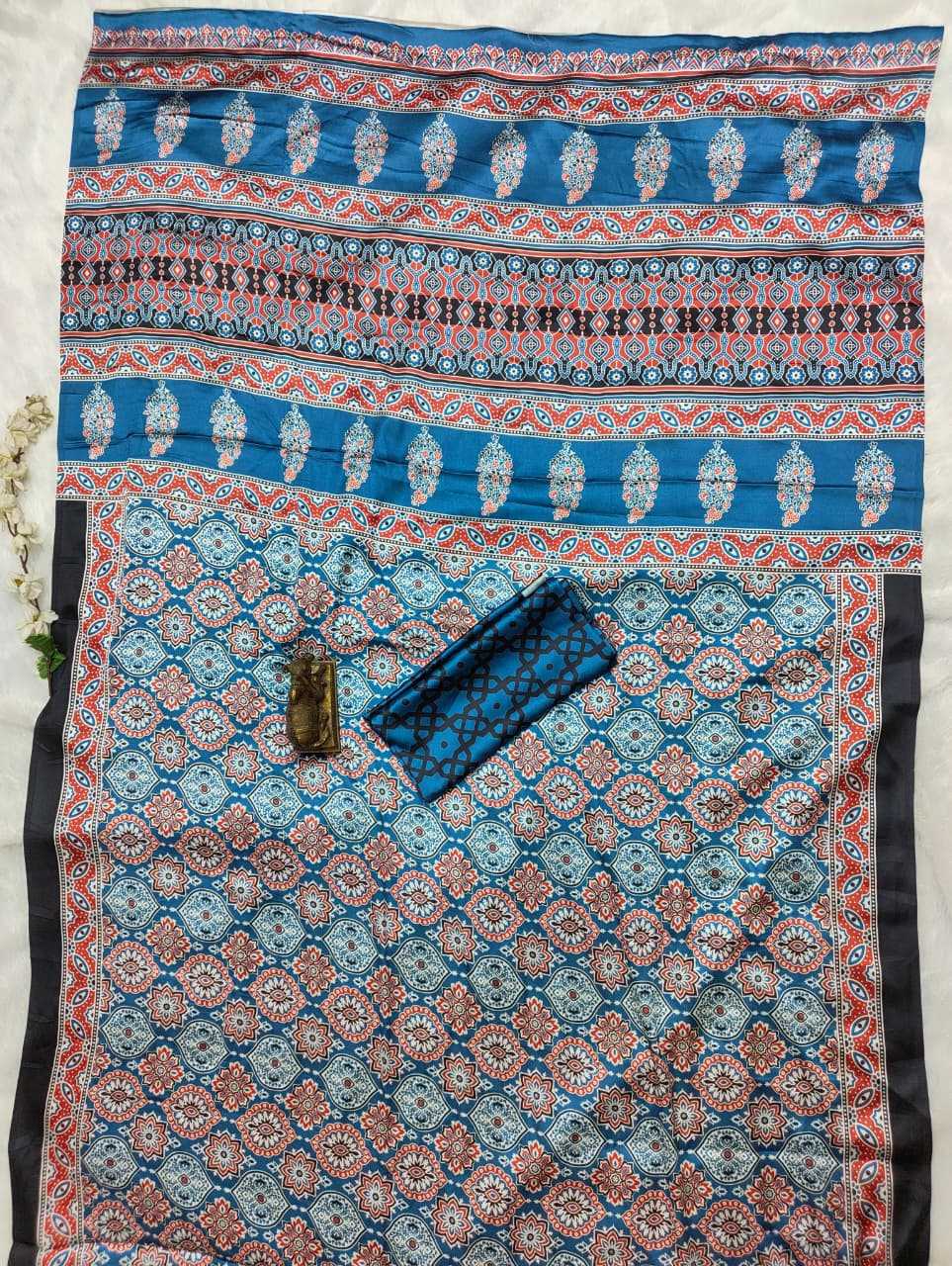 Japan Sartin Designer Saree