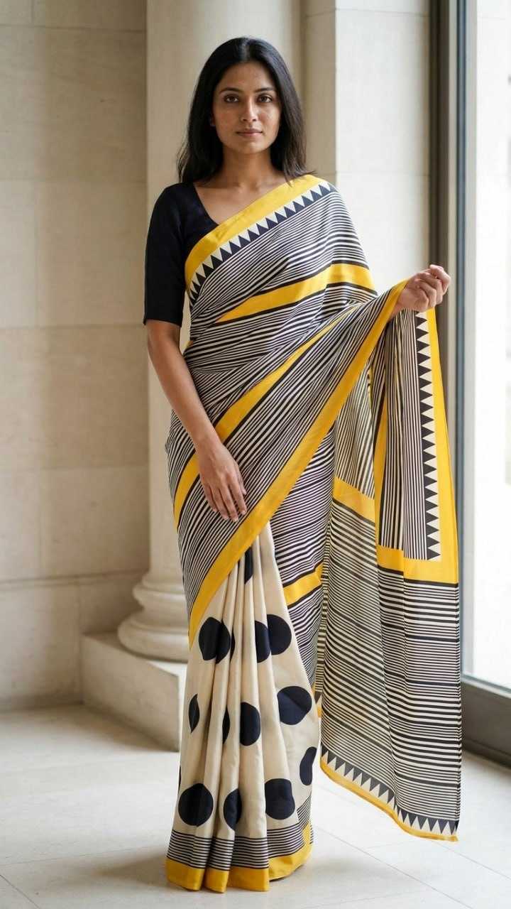 Japan Sartin Designer Saree