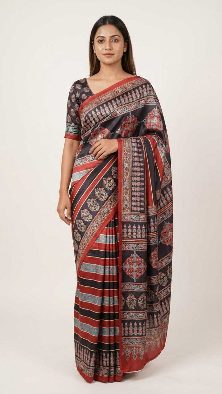 Japan Sartin Designer Saree
