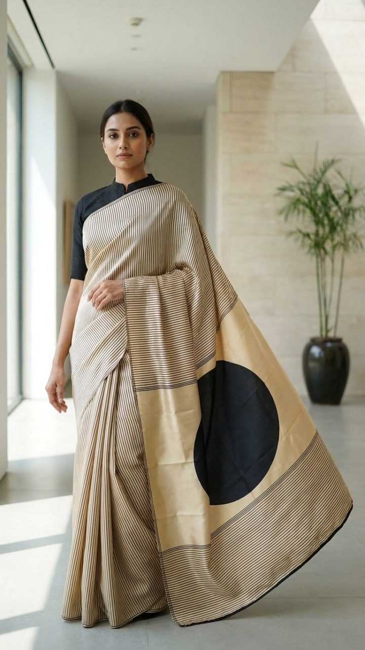 Japan Sartin Party Wear Saree
