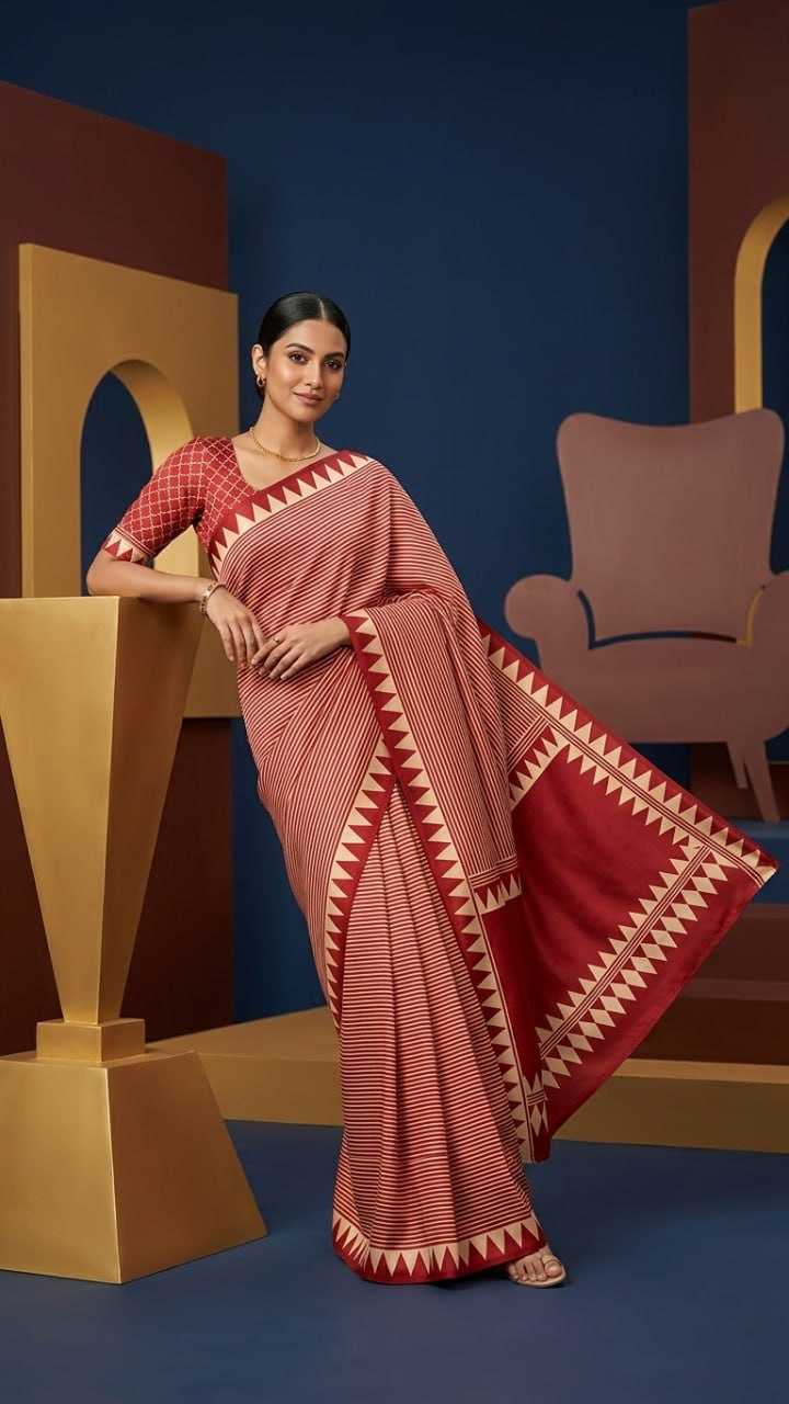 Japan Sartin Party Wear Saree