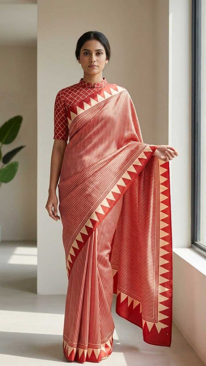 Japan Sartin Party Wear Saree