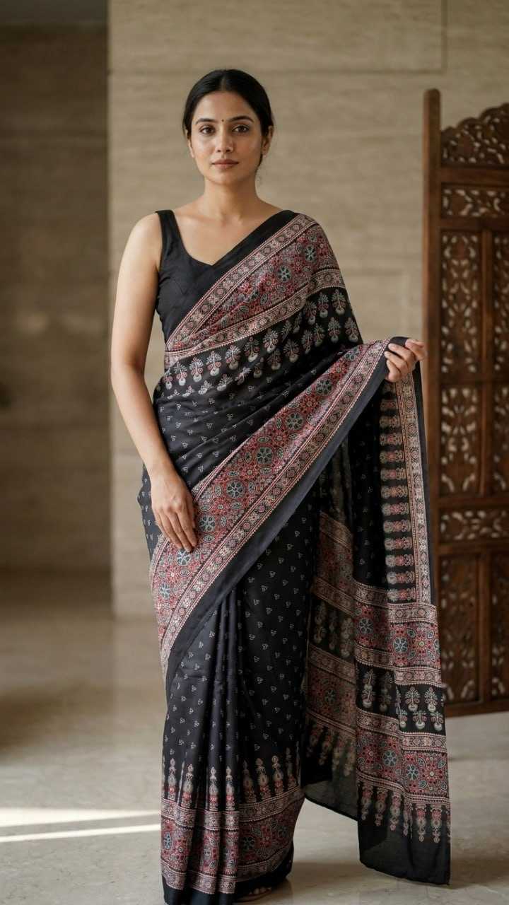 Japan Sartin Designer Saree
