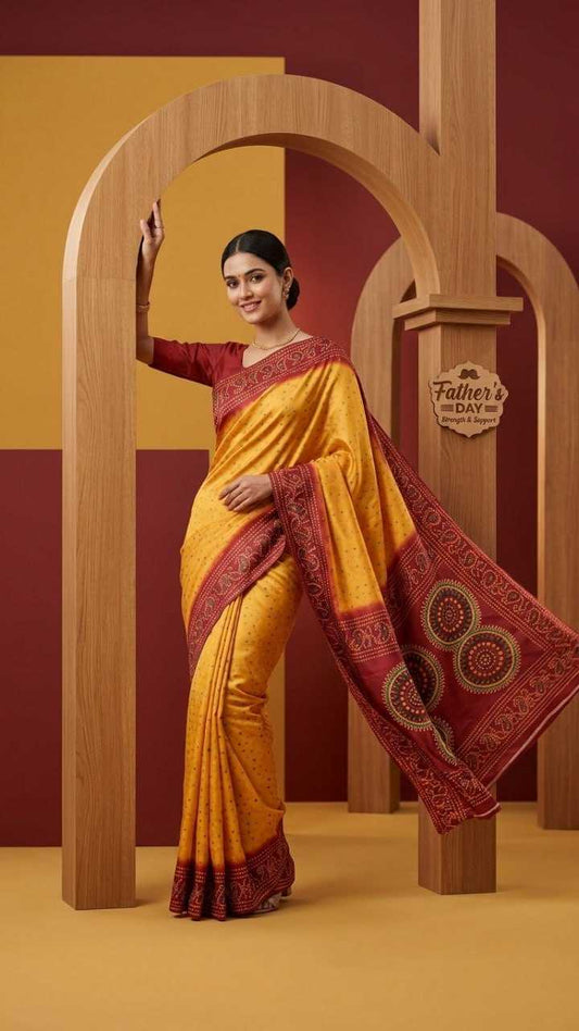 Satin Designer Saree
