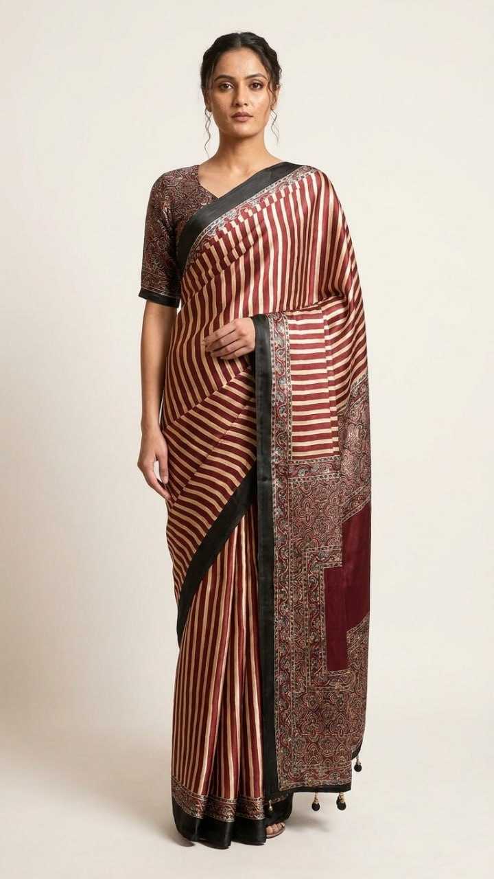 Satin Designer Saree