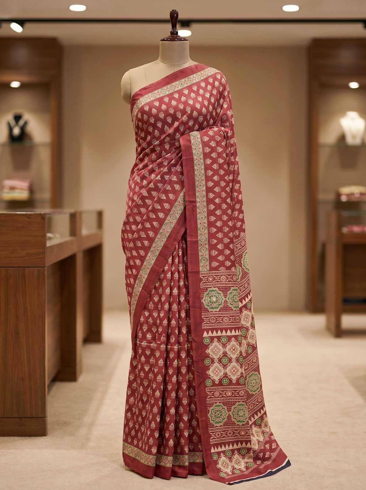 Crepe Silk Printed Saree
