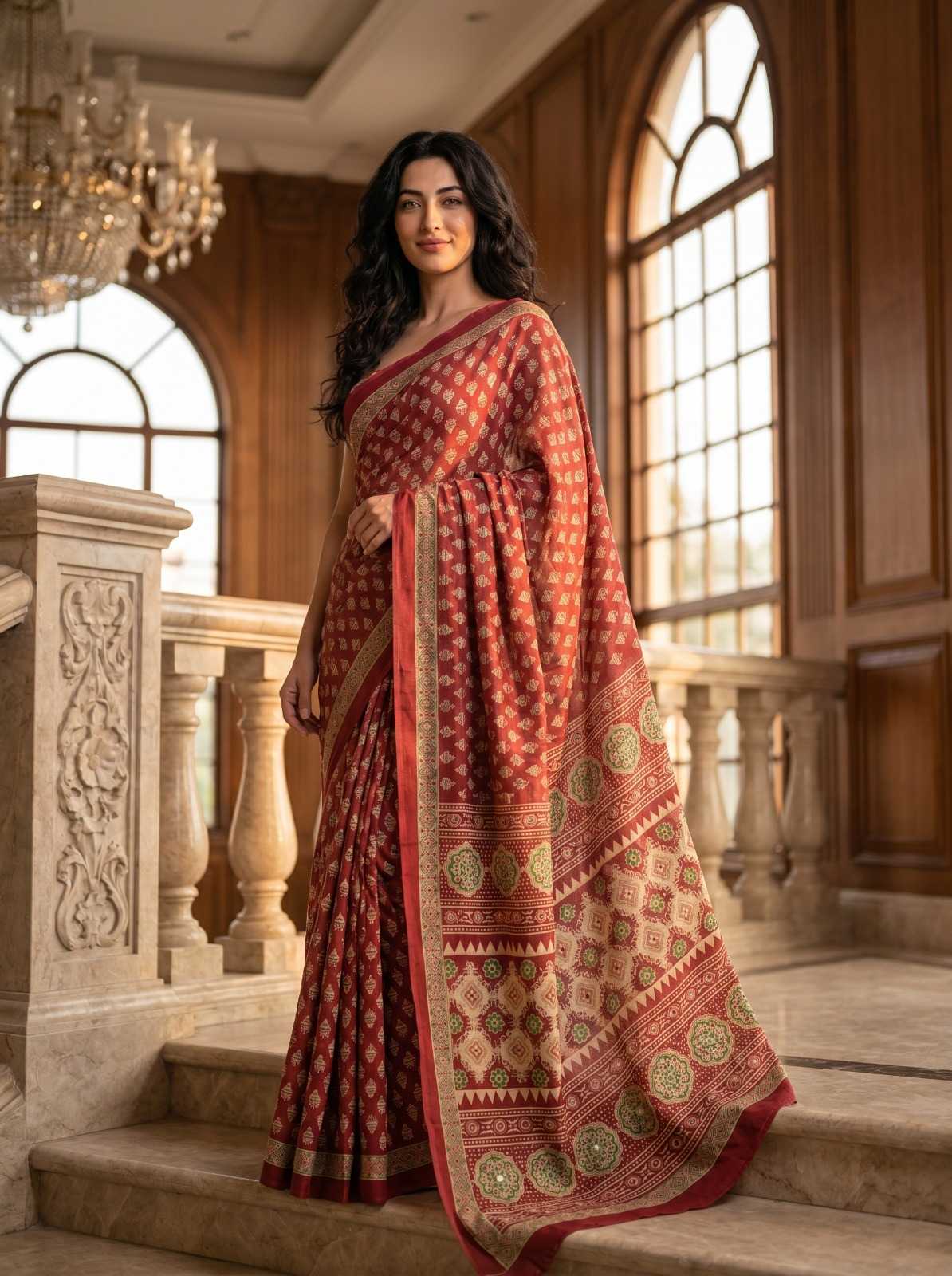 Crepe Silk Printed Saree