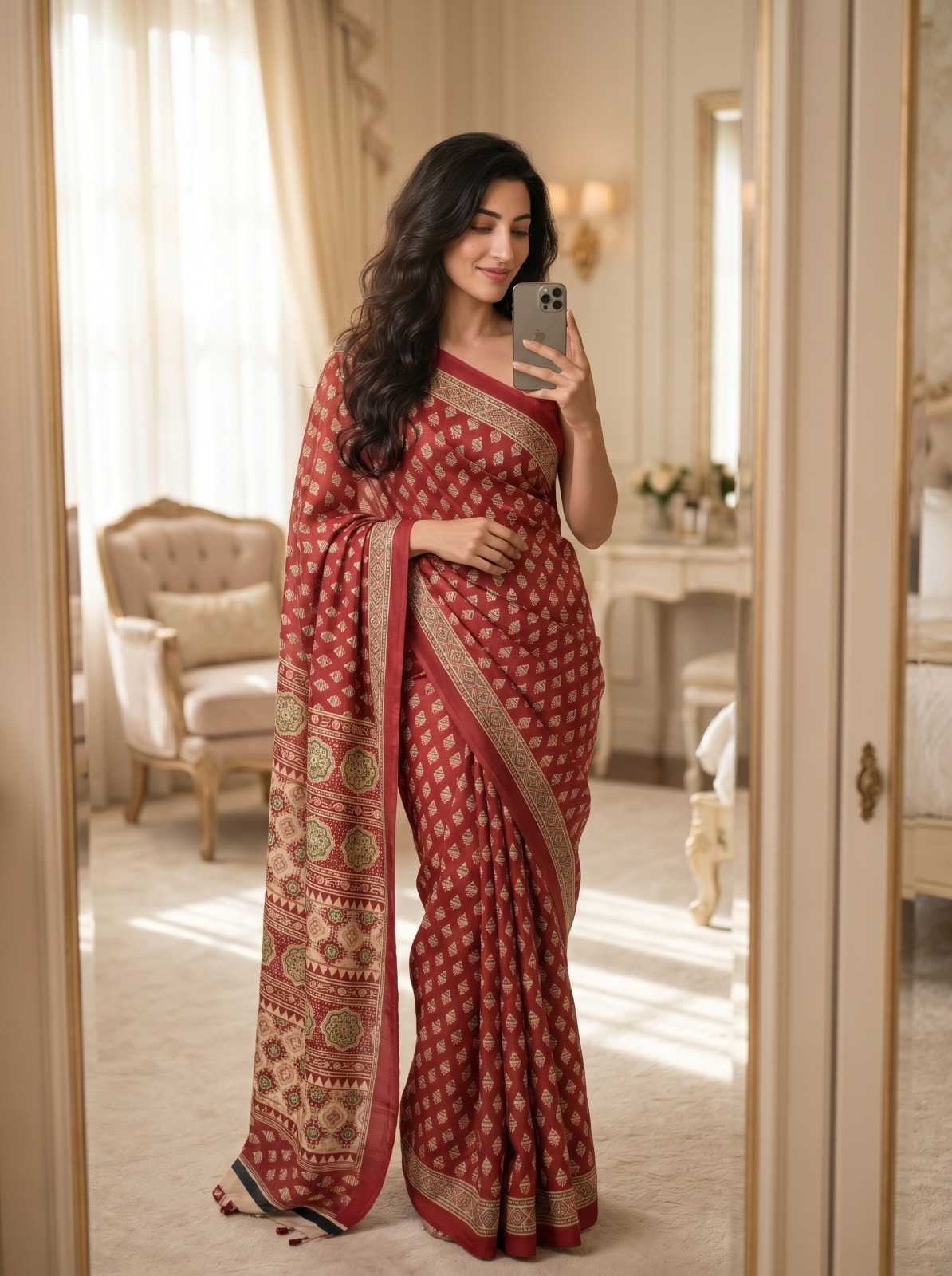 Crepe Silk Printed Saree