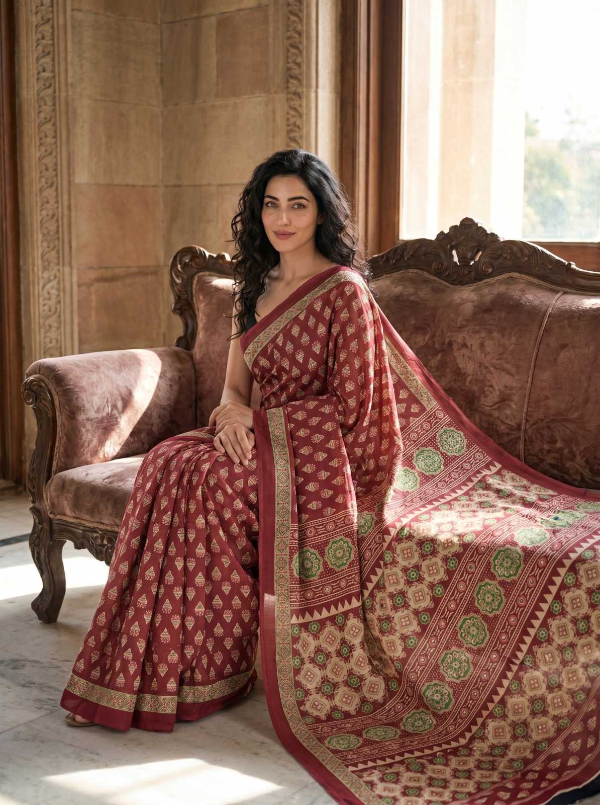 Crepe Silk Printed Saree