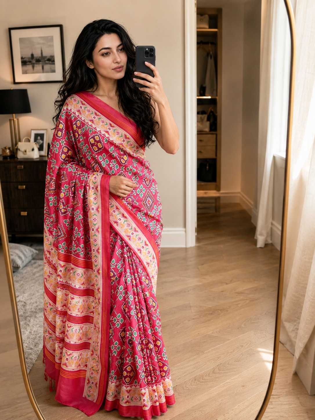 Crepe Silk Printed Saree