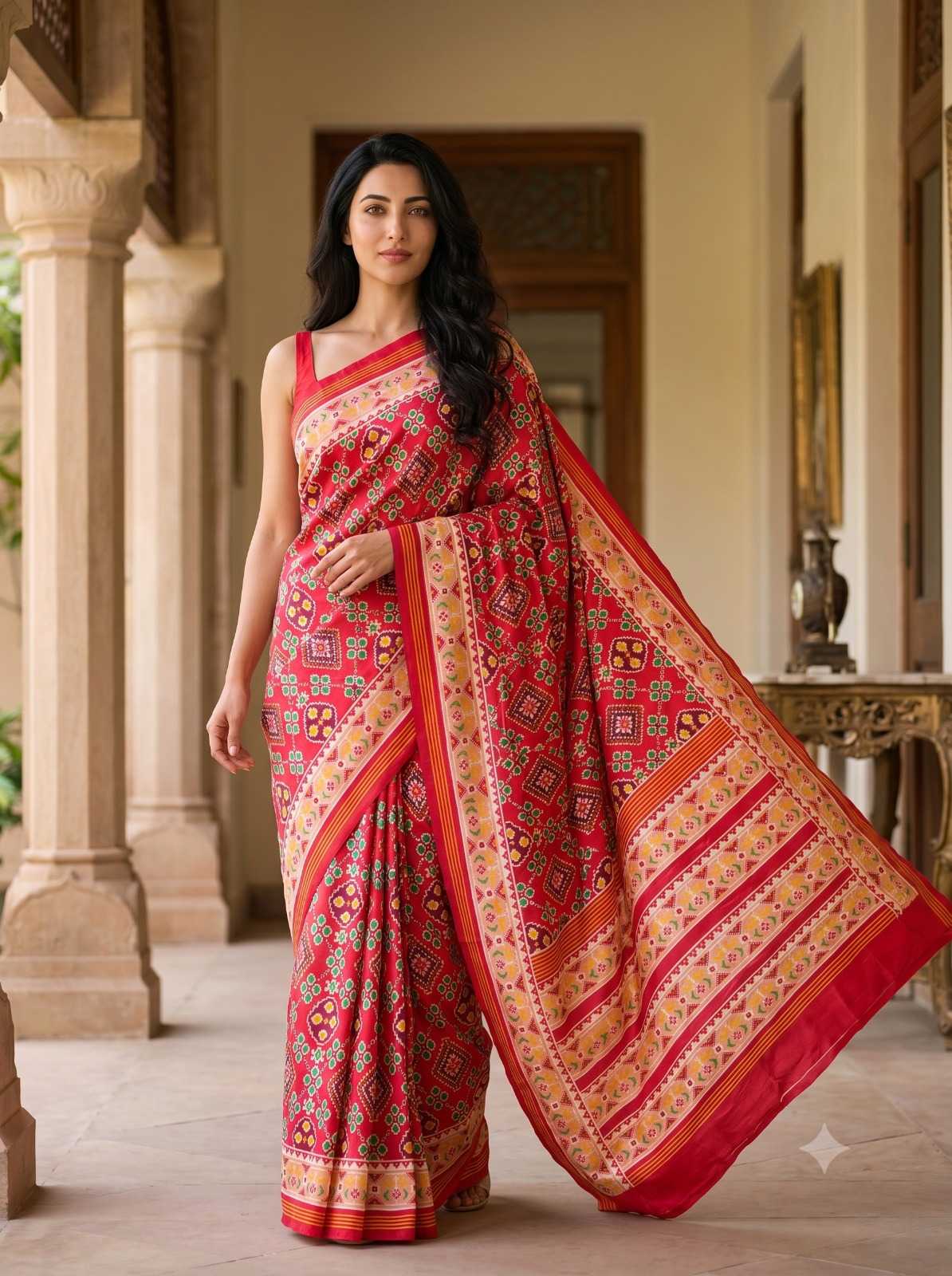 Crepe Silk Printed Saree