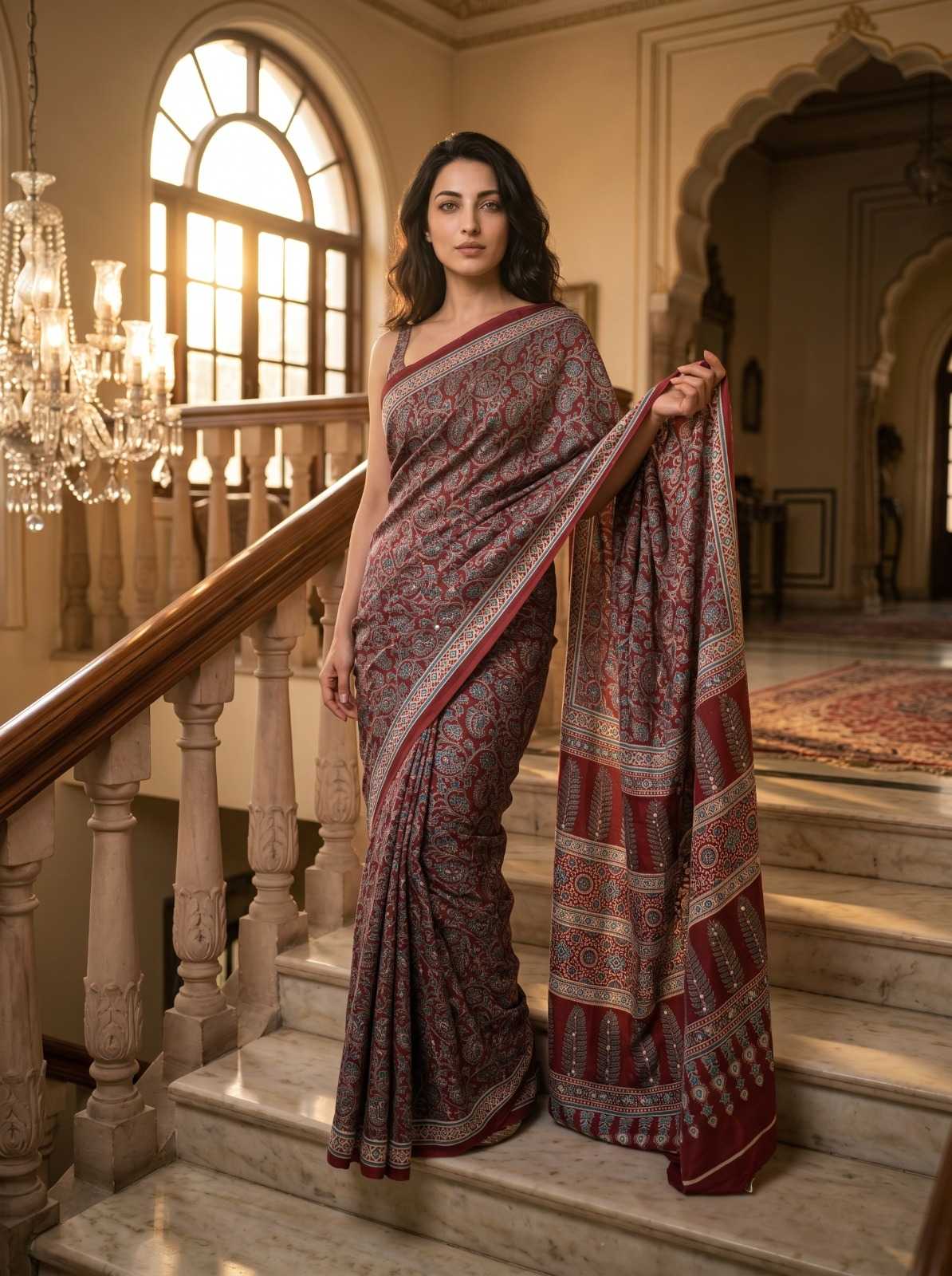 Crepe Silk Printed Saree