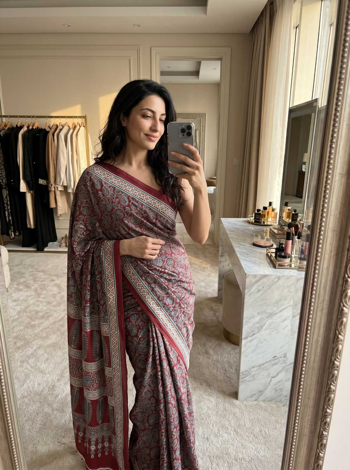 Crepe Silk Printed Saree