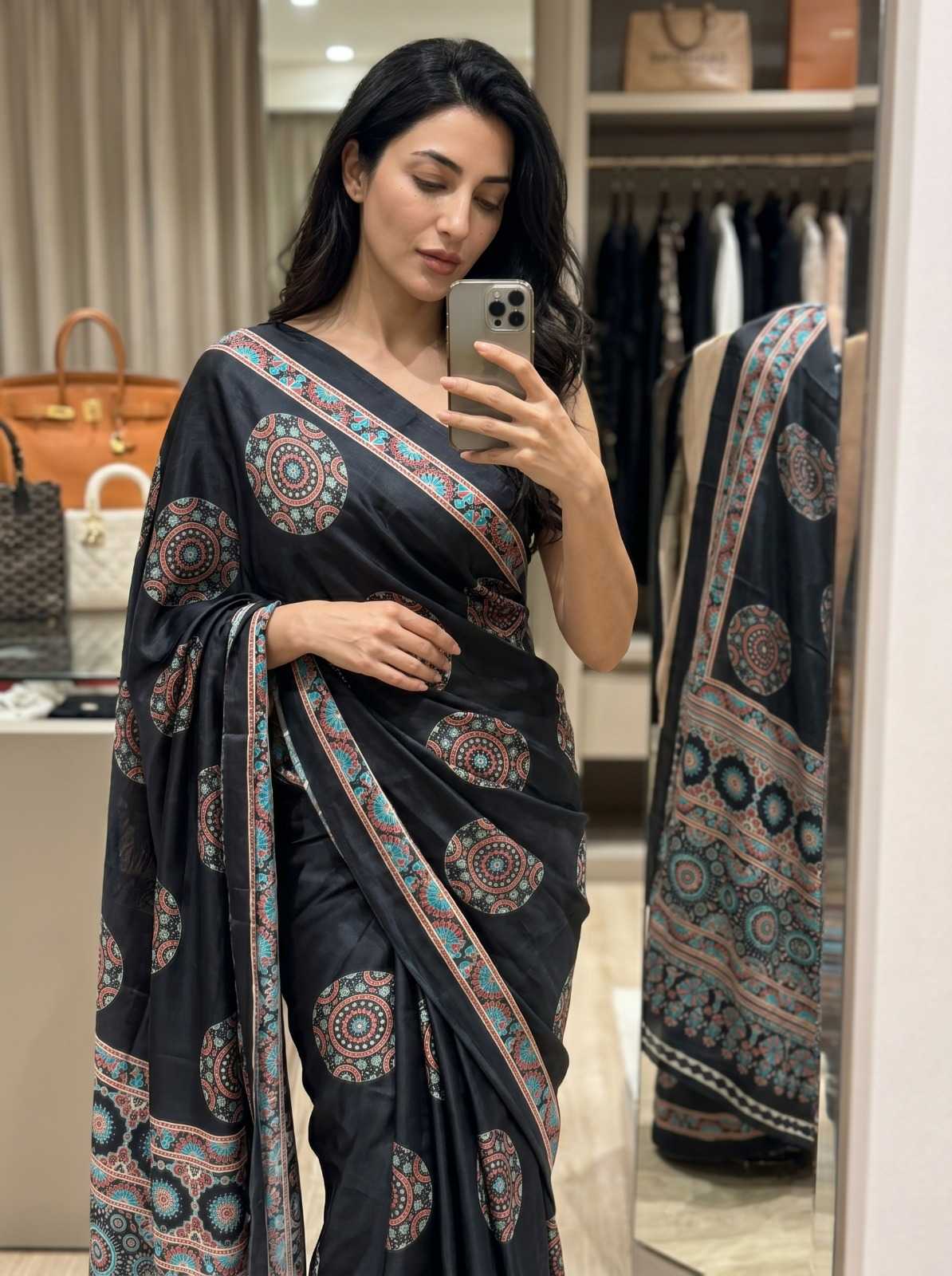 Crepe Silk Printed Saree