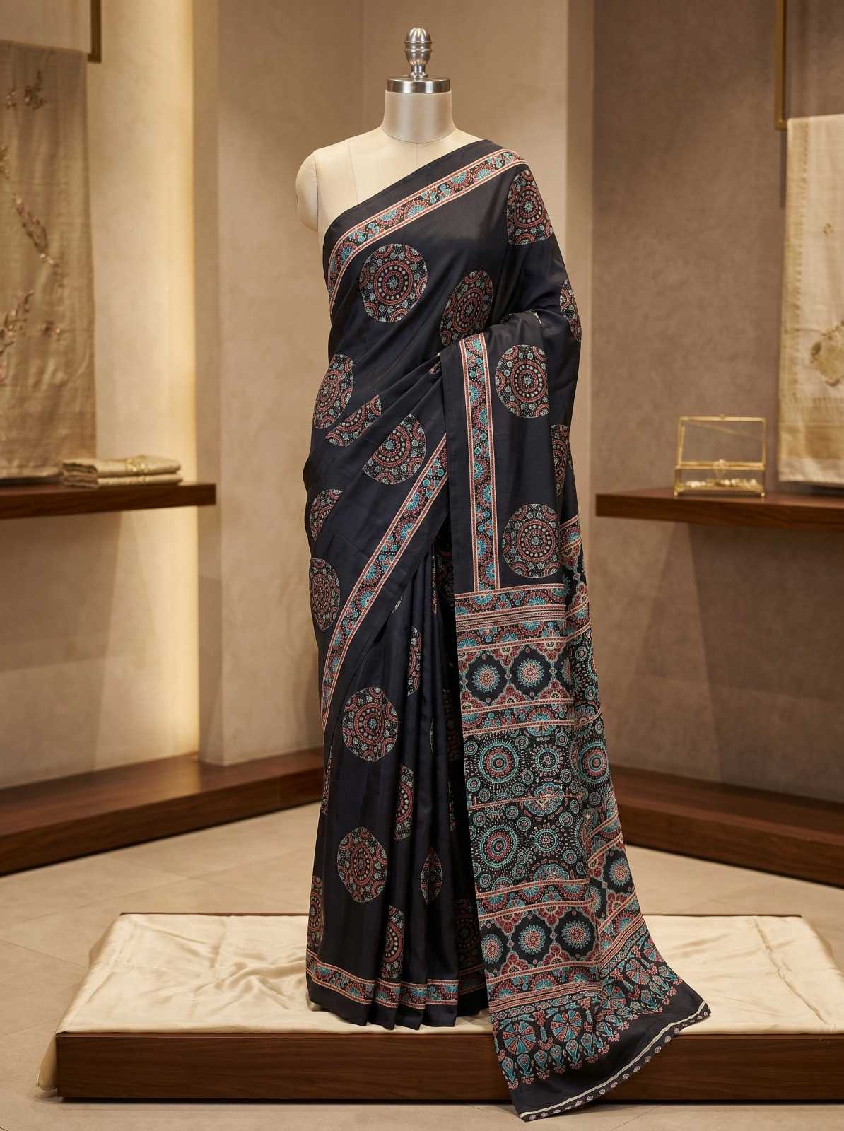 Crepe Silk Printed Saree