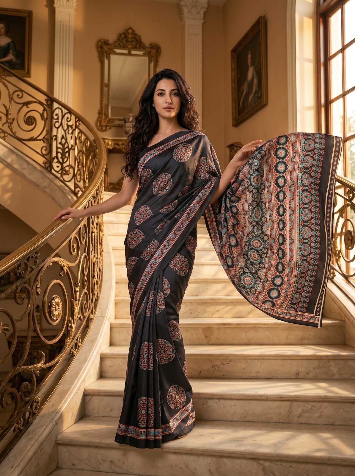 Crepe Silk Printed Saree