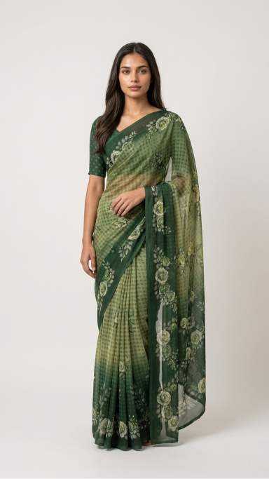 Printed Saree