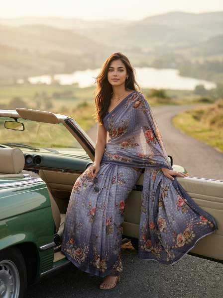 Printed Saree