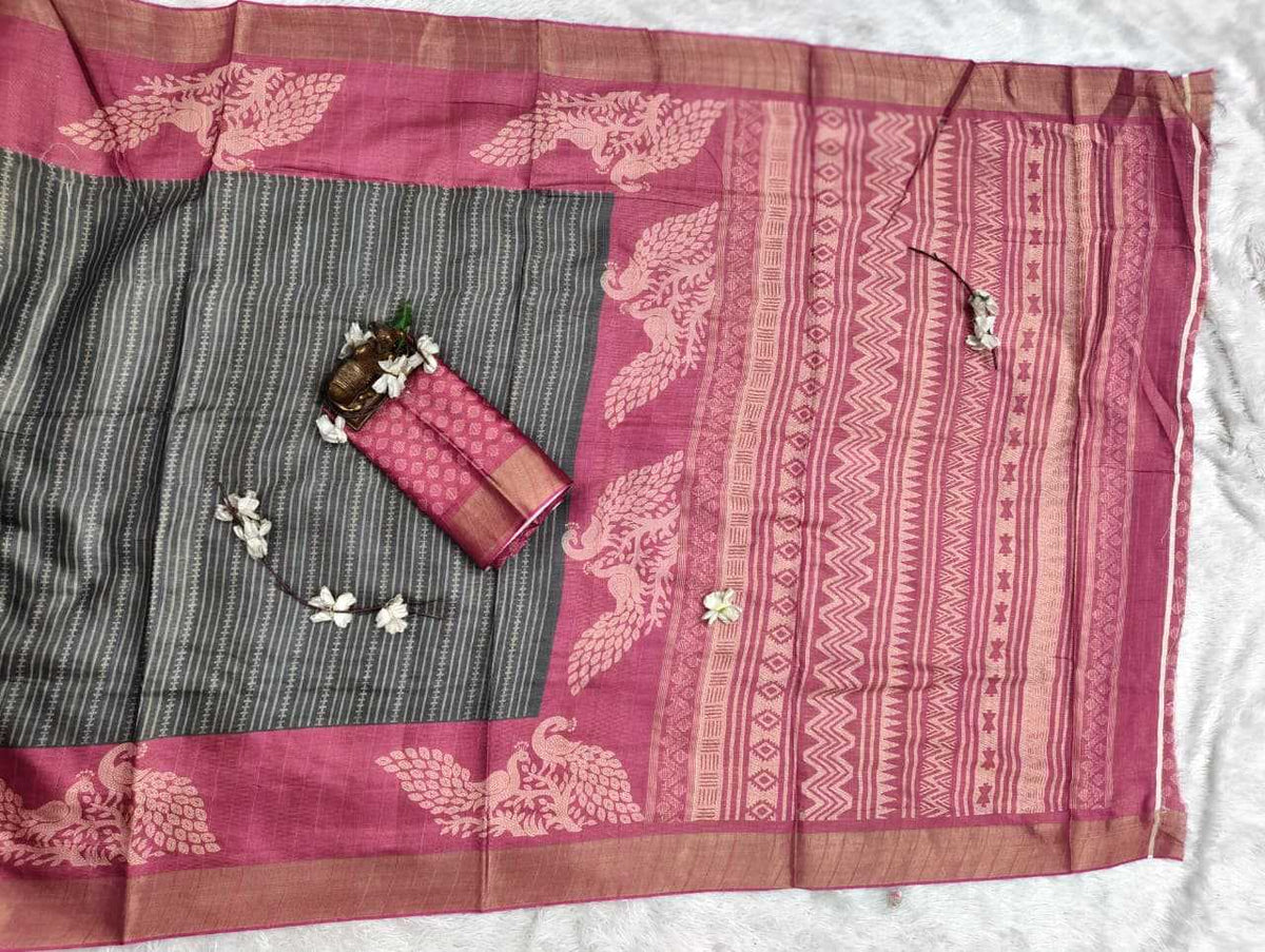 Handloom Silk Printed Saree