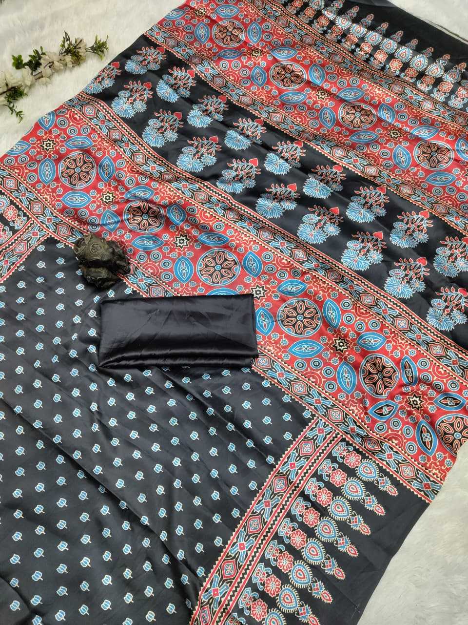 Satin Silk Gajji Modal Saree