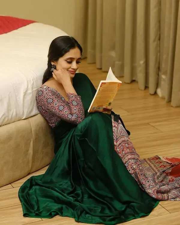 Satin Silk Gajji Modal Saree