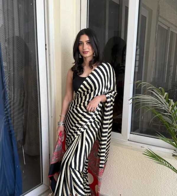 Satin Silk Gajji Modal Saree