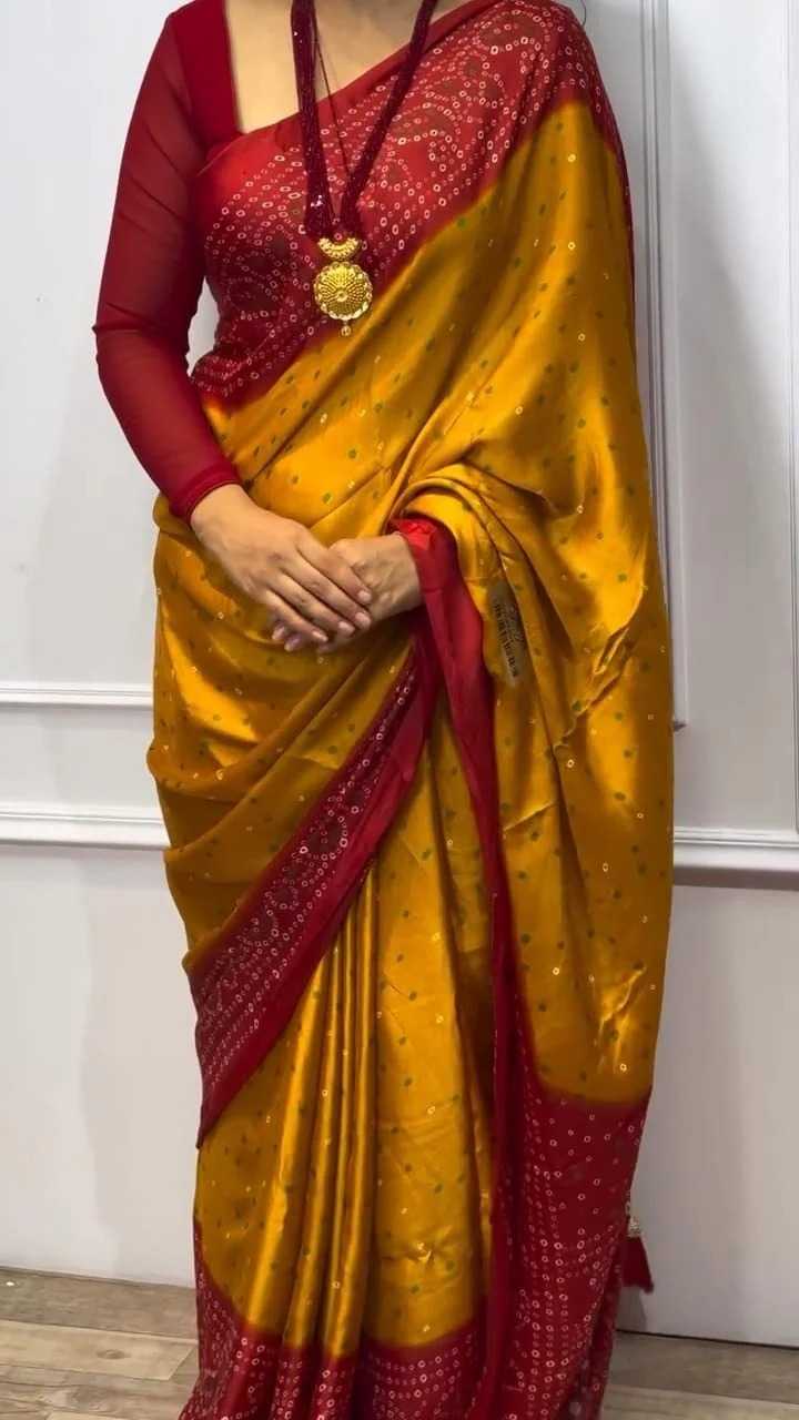 Satin Silk Gajji Modal Saree