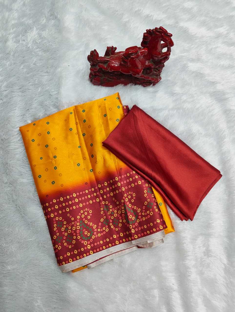 Satin Silk Gajji Modal Saree