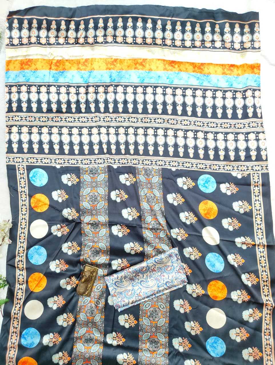 Satin Silk Gajji Modal Saree