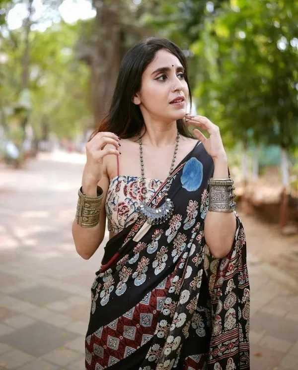 Satin Silk Gajji Modal Saree