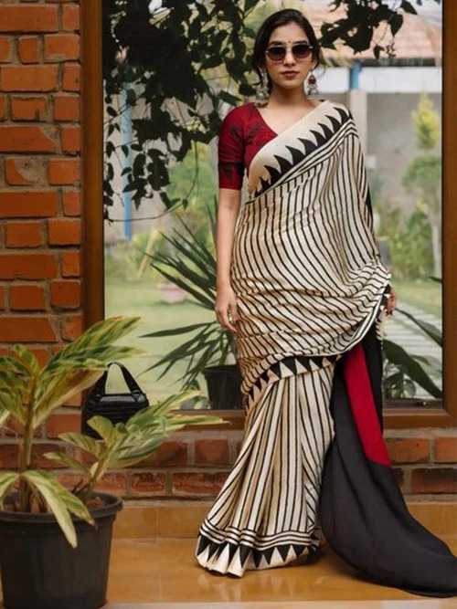 Satin Silk Gajji Modal Saree