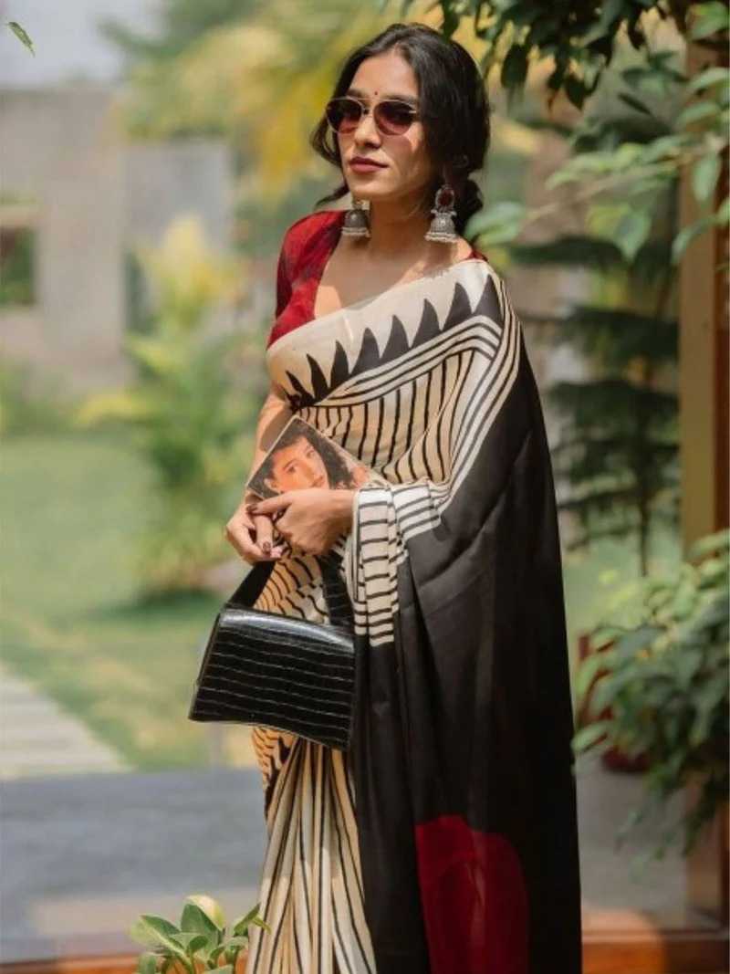 Satin Silk Gajji Modal Saree