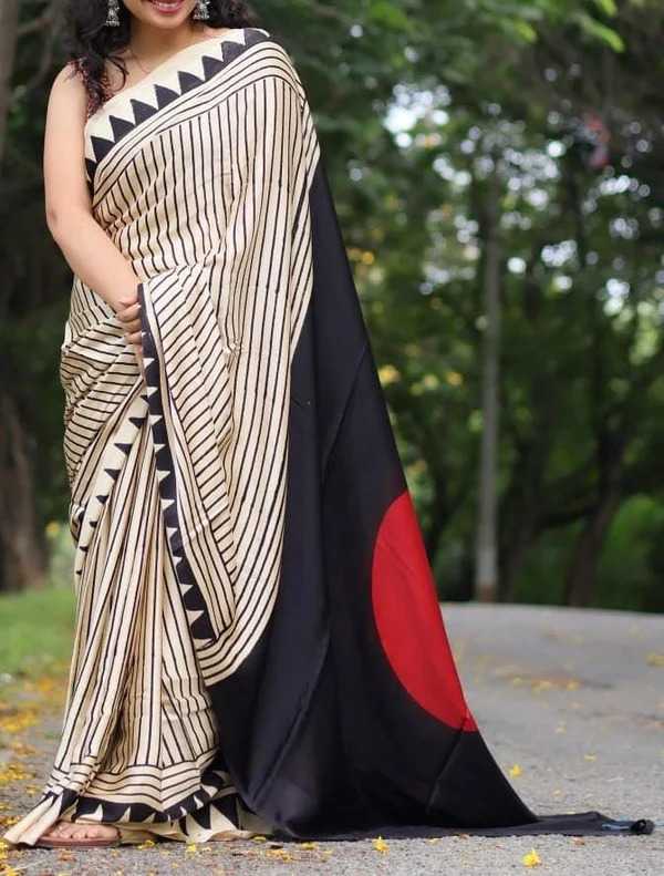 Satin Silk Gajji Modal Saree
