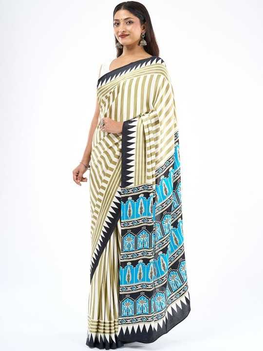 Satin Silk Gajji Modal Saree