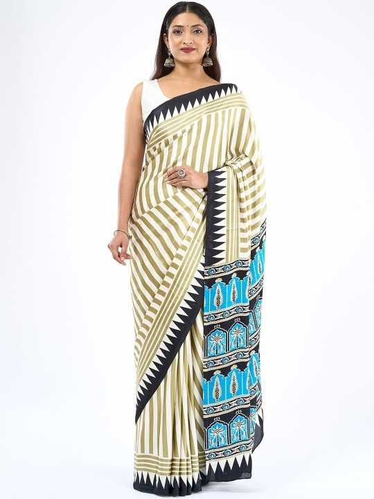 Satin Silk Gajji Modal Saree