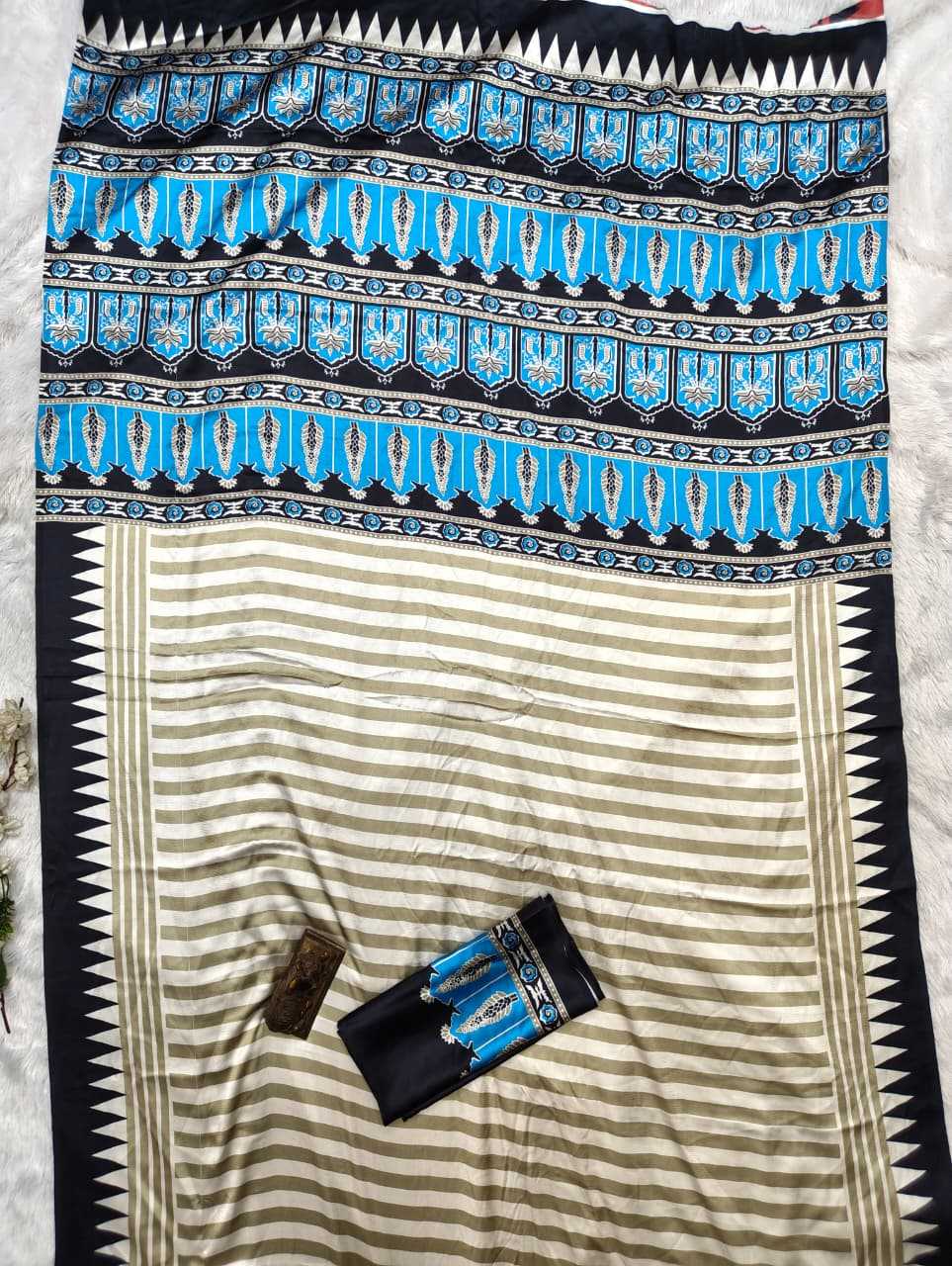 Satin Silk Gajji Modal Saree