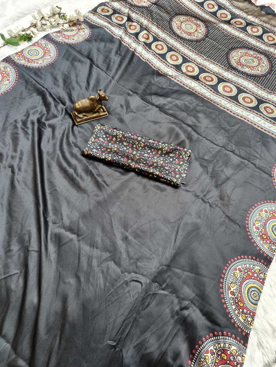 Satin Silk Gajji Modal Saree