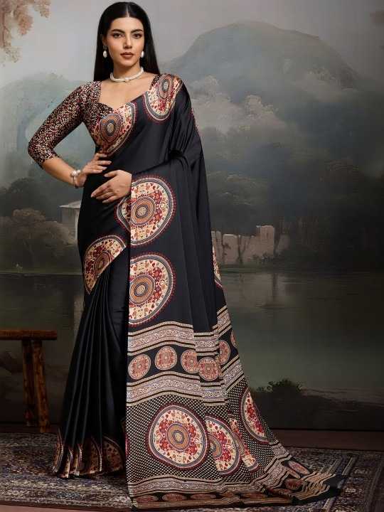 Satin Silk Gajji Modal Saree