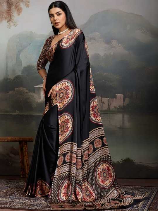 Satin Silk Gajji Modal Saree