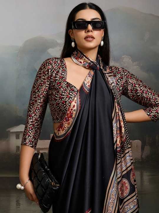 Satin Silk Gajji Modal Saree