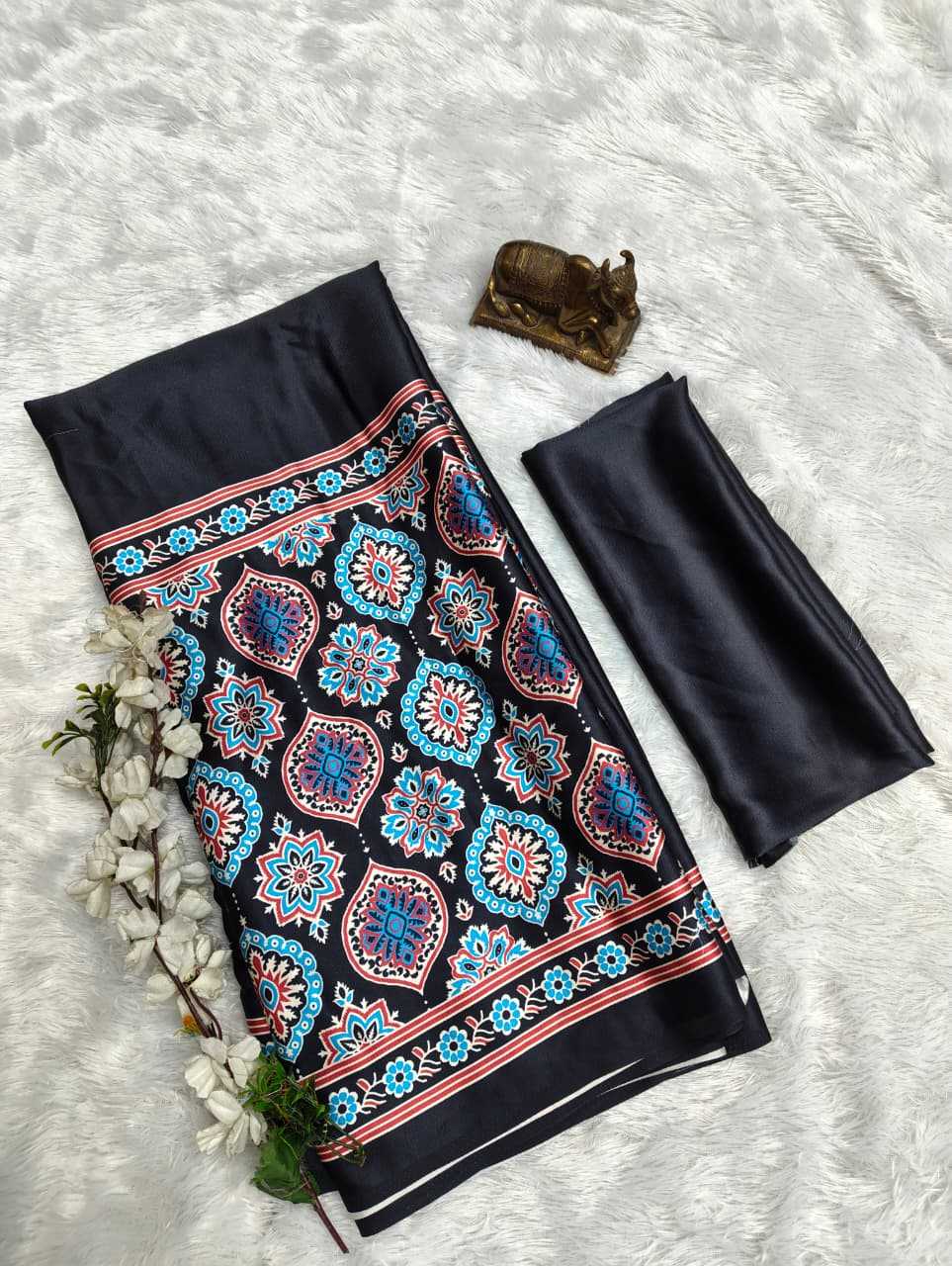 Satin Gajji Modal Saree